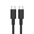 USB Type C To USB-C Cable Charge PD Quick Charging Data Fast Charger Samsung (1m, Black)