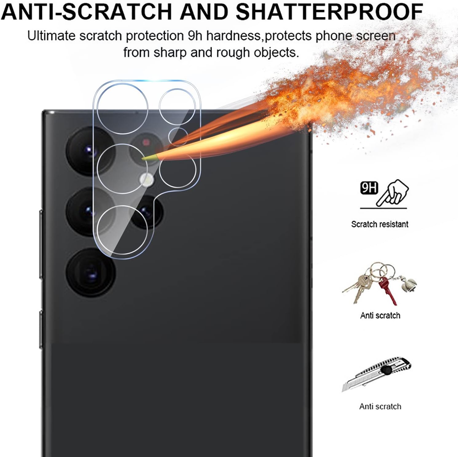 Samsung Galaxy Note 20 Ultra Clear Tempered Glass Camera Lens