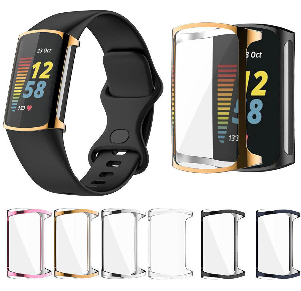 Fitbit Charge 3 / 4 TPU Full Protection Screen Protector Shockproof Cover Case