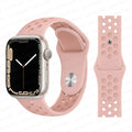For Apple Watch iWatch Smooth Silicone Band Strap Series 9 8 7 6 5 4 3 2 1 38/40/41mm