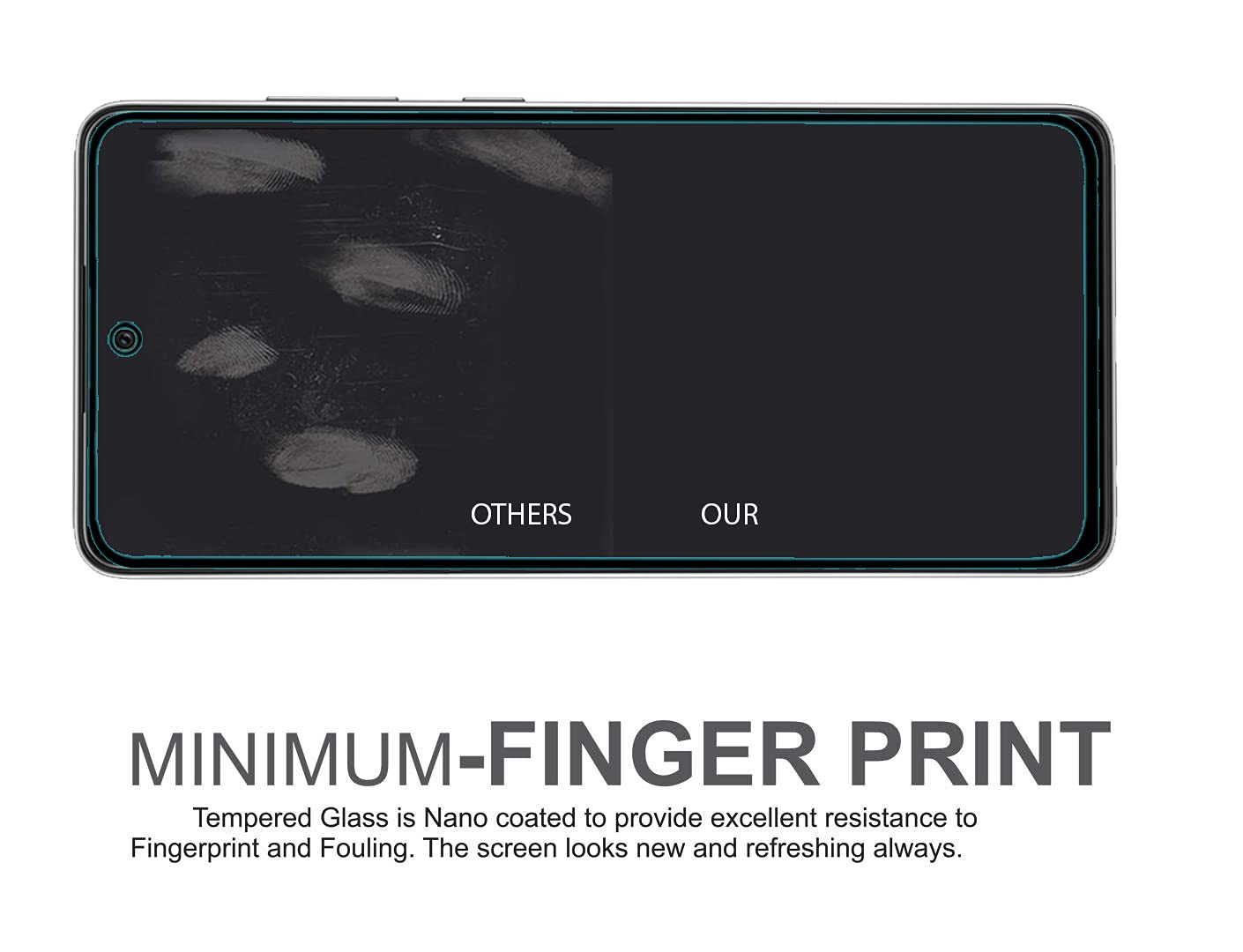 Nuglas Samsung Galaxy A02s HD Clear 9H Tempered Glass Film, Anti-Scratch Case-Friendly Screen Protector