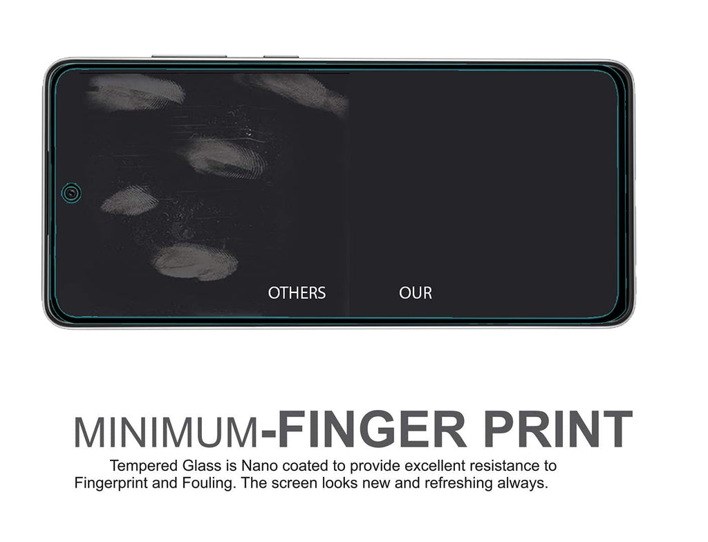 Nuglas Samsung Galaxy A22 5G HD Clear 9H Tempered Glass Film, Anti-Scratch Case-Friendly Screen Protector