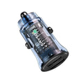 USAMS Fast Car Charger USB Quick Charger 2 Port Qualcomm QC3.0 Lighter Socket AU (Blue)
