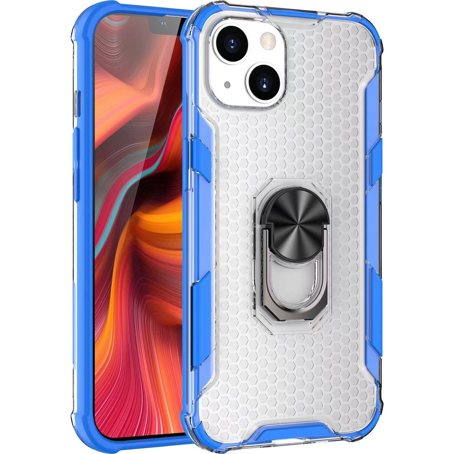 Shockproof Bumper Case Cover Ring Holder Stand For iPhone 13 Pro Max