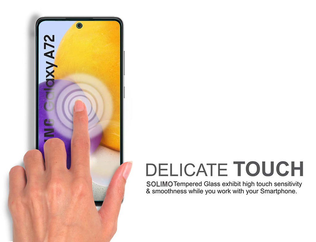Nuglas Samsung Galaxy A52 5G HD Clear 9H Tempered Glass Film, Anti-Scratch Case-Friendly Screen Protector