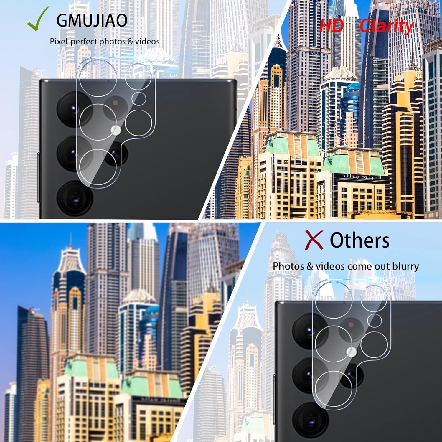 Samsung Galaxy S22 Plus Clear Tempered Glass Camera Lens