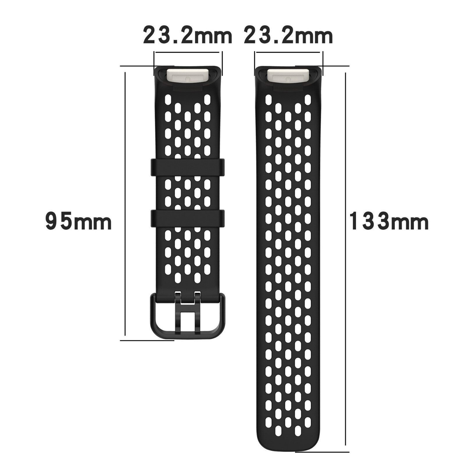For Fitbit Charge 5 / 6 Waterproof Sport Band Strap Silicone Replacement Wristbands