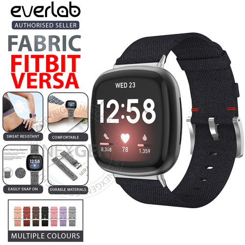 Fabric Replacement Strap Nylon Band Breathable Adjustable Wristband For Fitbit Versa 3 (Small, Purple)