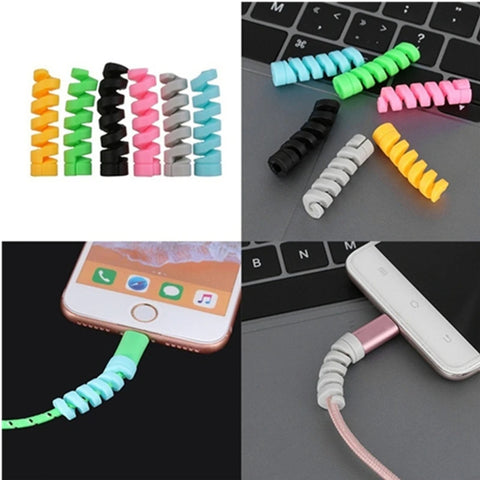 Cable Protector Spring Cover for Headphone Wire Charger Cable Cord