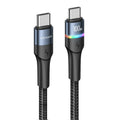USAMS Type C to Type C PD 100W Cable Data Fast Charger Cable For Samsung iPad (Black)