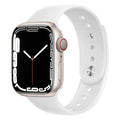 Apple Watch iWatch Silicone Band Strap Series 9/8/7/6/5/4/3/2/1 38/40/41mm (White)