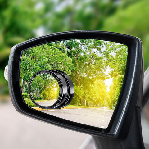 Blind Spot Mirrors Round HD Glass Convex 360° Side Rear View Mirror for Car