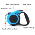Retractable Dog Leash, Dog Walking Leash For Small To Large Dogs Up To 110lbs /44 lbs, One Button Break (3 Meter Yellow)