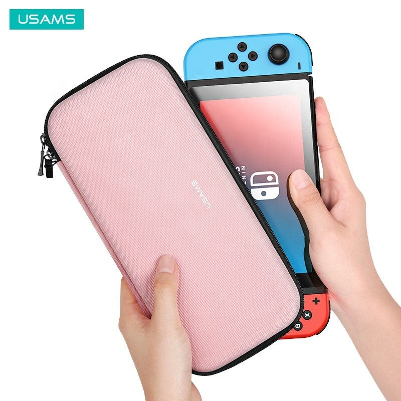USAMS Nintendo Switch/Lite Portable Travel Carrying Bag Pouch Storage Case - Pink