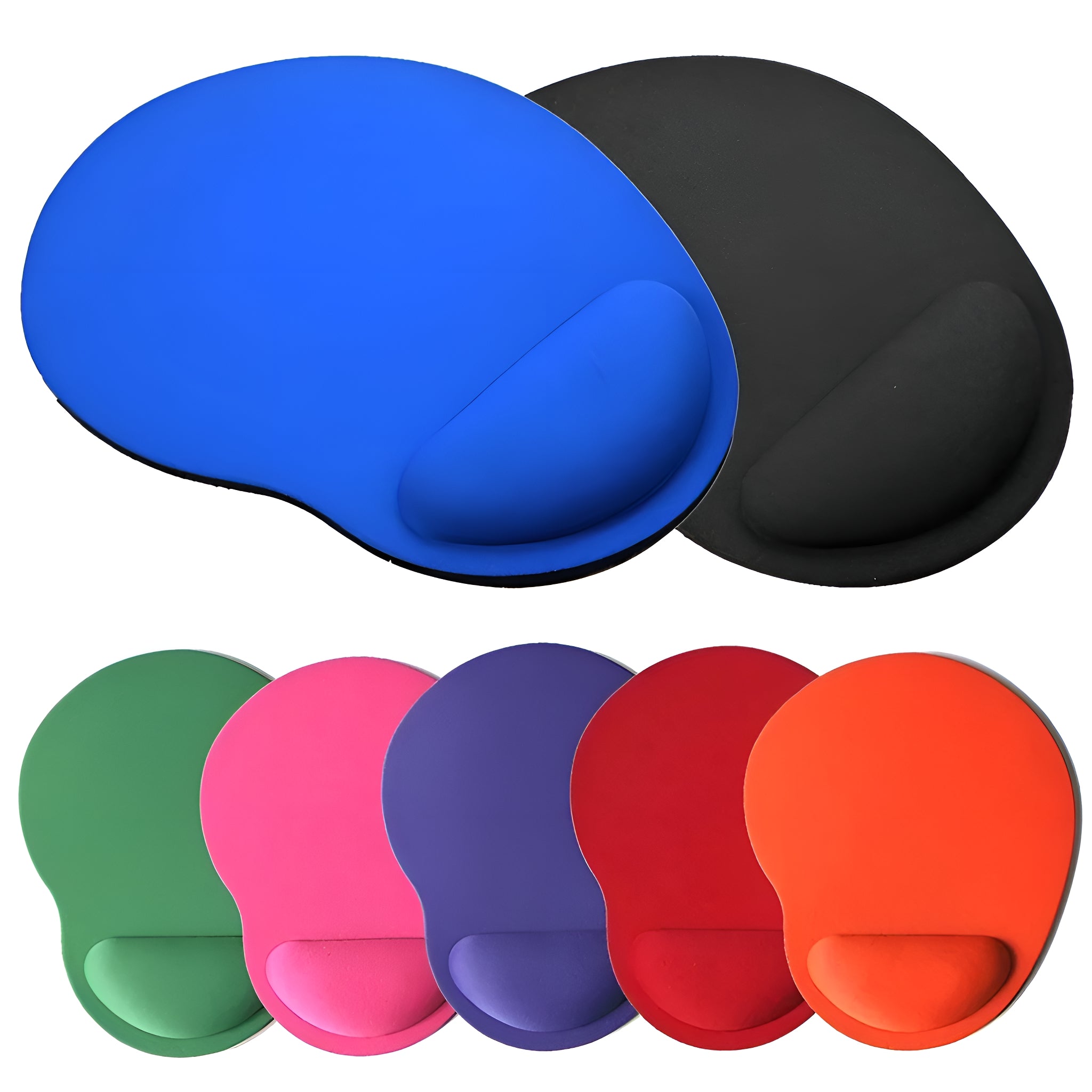 Ergonomic Mouse Pad - Wrist Support Pad With Pain Relief Memory Foam, Non-Slip Rubber Base, Mousepad: For Office Home, Computer, Notebook and Laptop (Red)