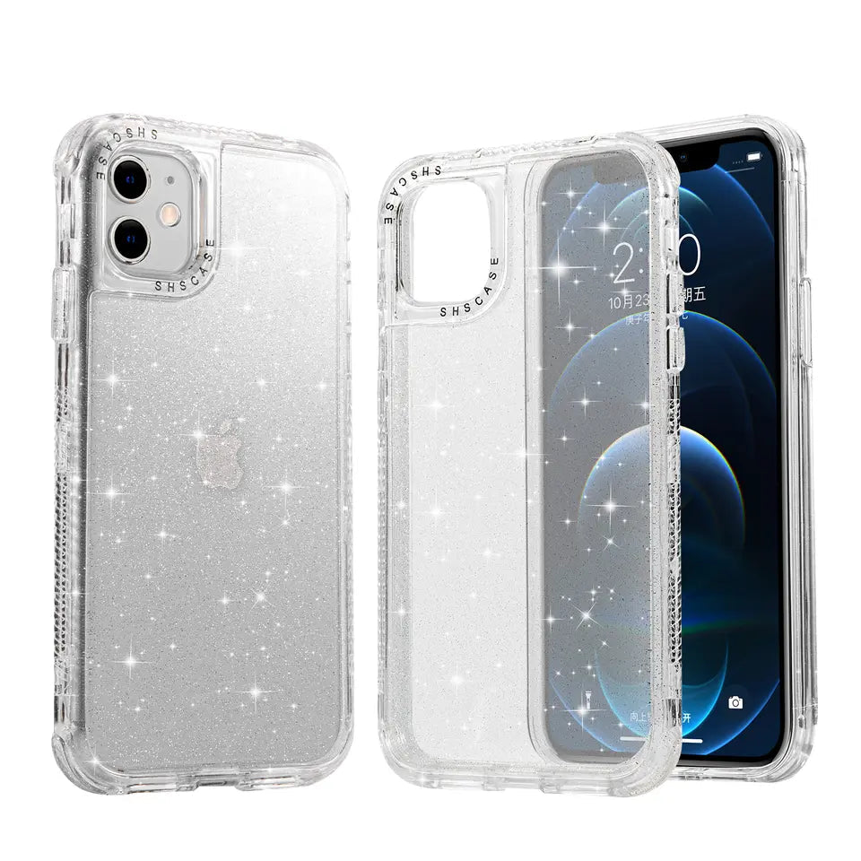 Glitter Shockproof Slim Case Cover For iPhone 12/12 Pro