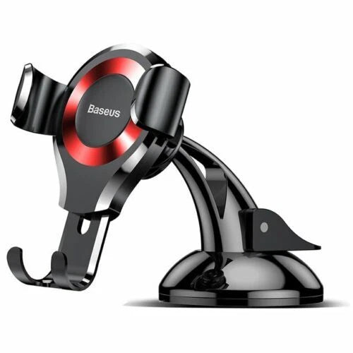 Baseus 360° Car Phone Holder Dashboard Windscreen Mount Multi-Angle (Red)