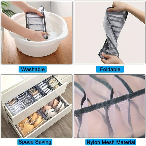 4pack Storage Box Home Compartment Organizer Artifact Drawer Boxes