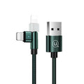 USAMS Rotatable USB To Lightning Cable 1m Green