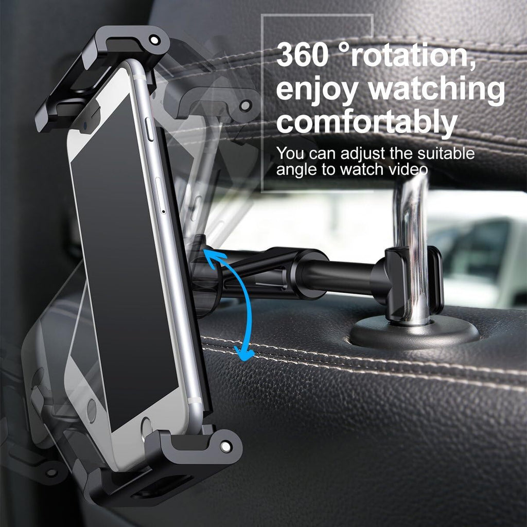 Baseus Car Back Seat Headrest 360Â° Mount Phone And Tablet Holder (Red)