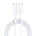USB Type C To USB-C Cable Charge PD Quick Charging Data Fast Charger Samsung (1m, White)