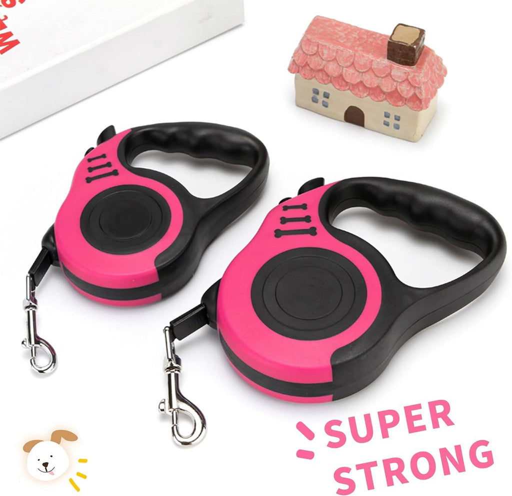 Heavy Duty Automatic Retractable Dog Leash Pet Collar Walking Lead Traction Rope (Blue)