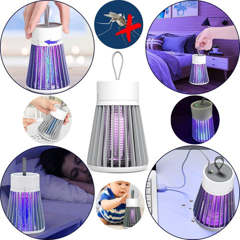 USB Powered Household USB Mosquito Insects Killer Lamp UV Light Zapper Wireless Portable