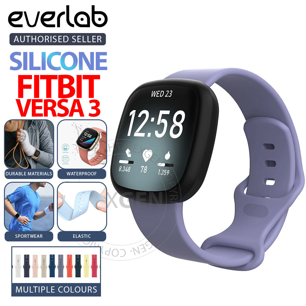 Silicone Replacement Strap Band For Fitbit Versa 3 (Yellow)