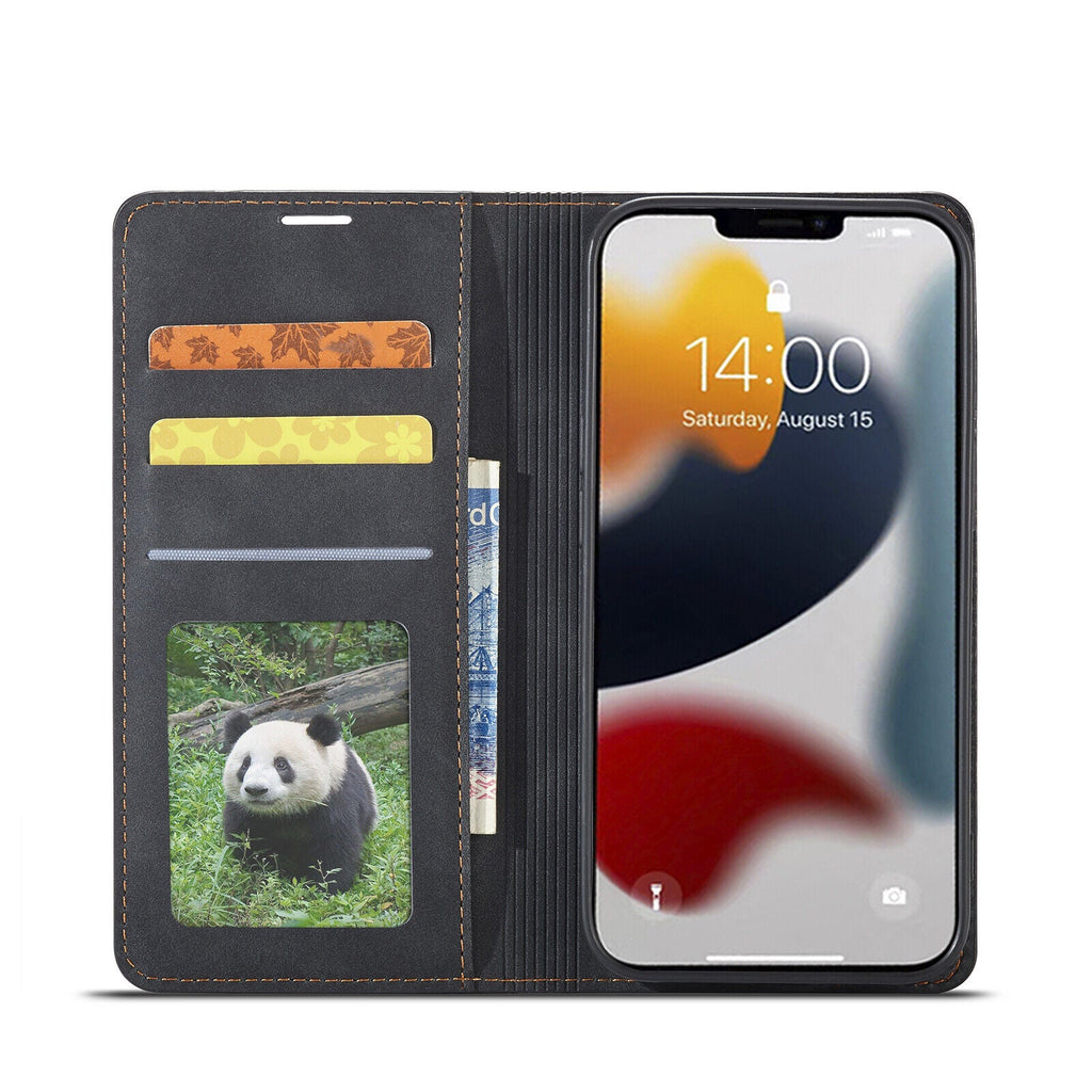Wallet Leather Flip Case Cover Stand For iPhone 13 Pro