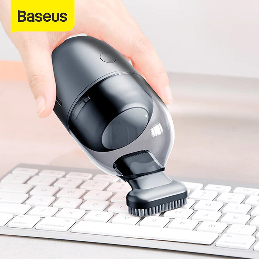 Baseus Mini Car Vacuum Cleaner 1,000pa Cordless Strong Desktop Capsule Suction Portable Wireless C2 Series (White)
