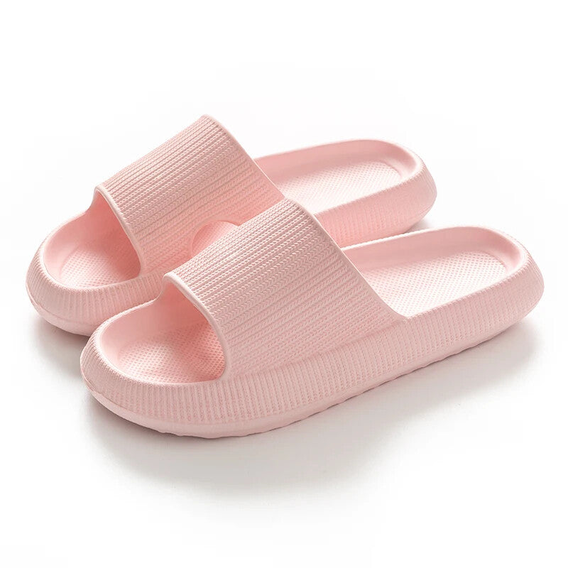 Pillow Slides Sandals Non-Slip Ultra Soft Slippers Cloud Shower EVA Home Shoes (Pink)