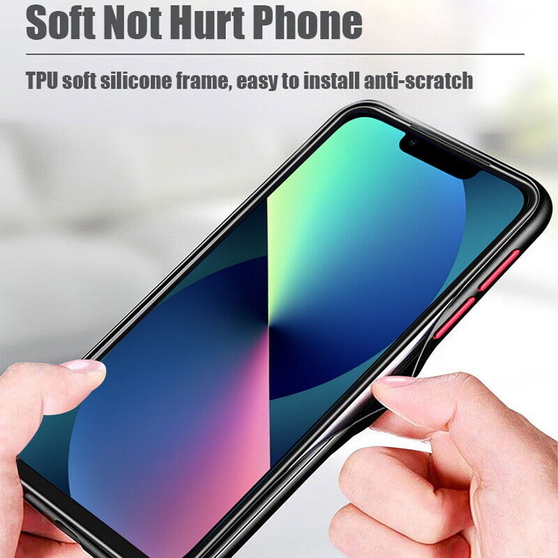 Shockproof Armor Bumper Case Lens Protector for iPhone 13 Pro Max