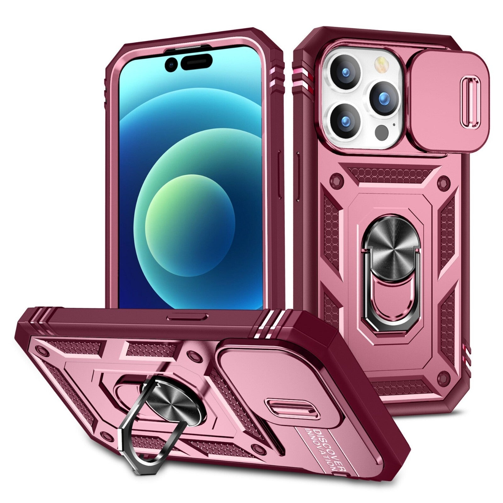 Lens Protector Shockproof Ring Case Cover For iPhone 14 Pro