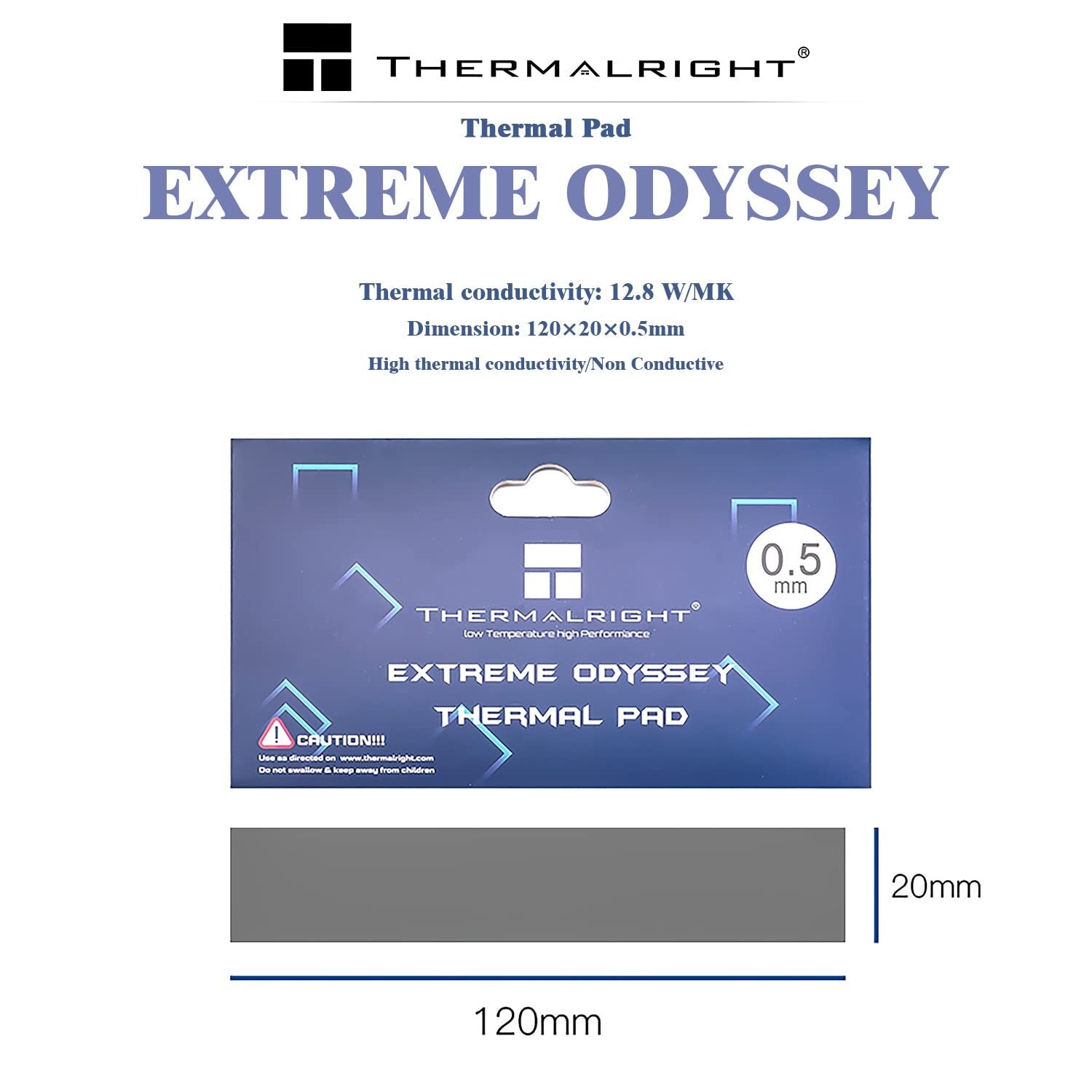 Thermalright EXTREME ODYSSEY Thermalpad Heat Dissipation CPU/GPU Pad (120mm*20mm)