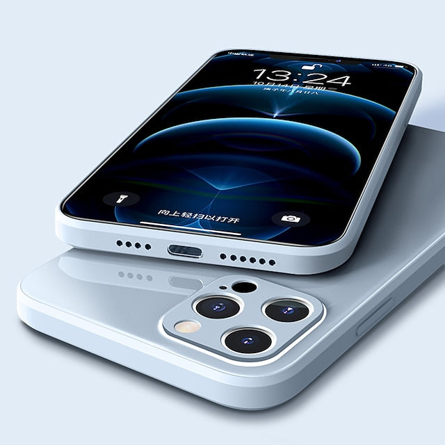 Glossy Shockproof Case Silicone Cover For iPhone 13