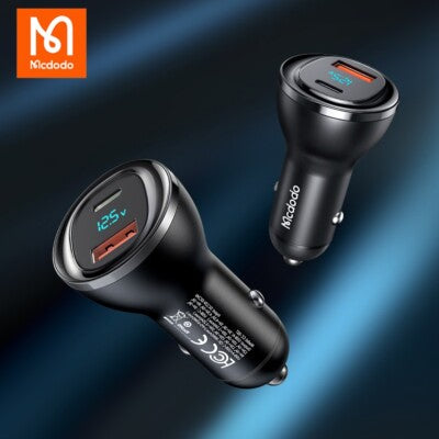 Mcdodo 95W USB-A + USB-C Digital Display PD Car Charger