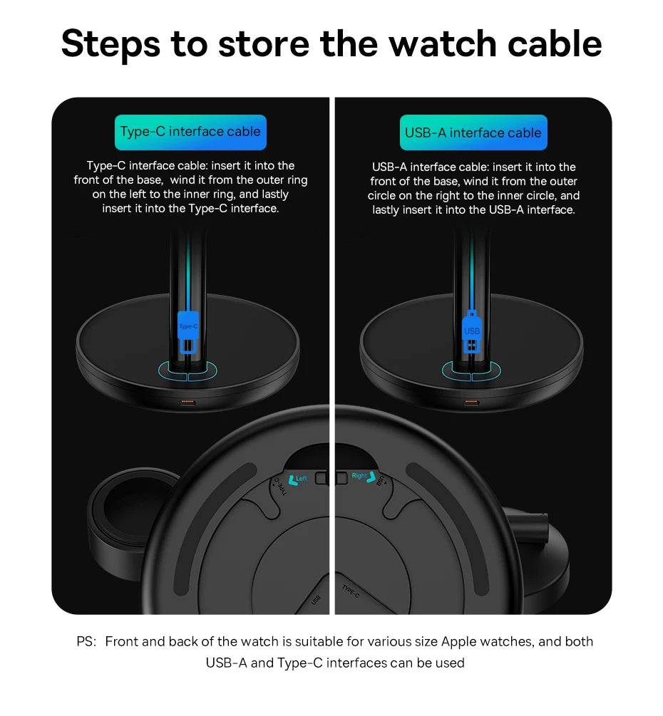 Baseus Swan 3 in 1 Magnetic Wireless Charger Stand 20W for iPhone 15/14/13 Pro Max Apple Watch 6 SE Airpods Pro 2 3 Charger Holder