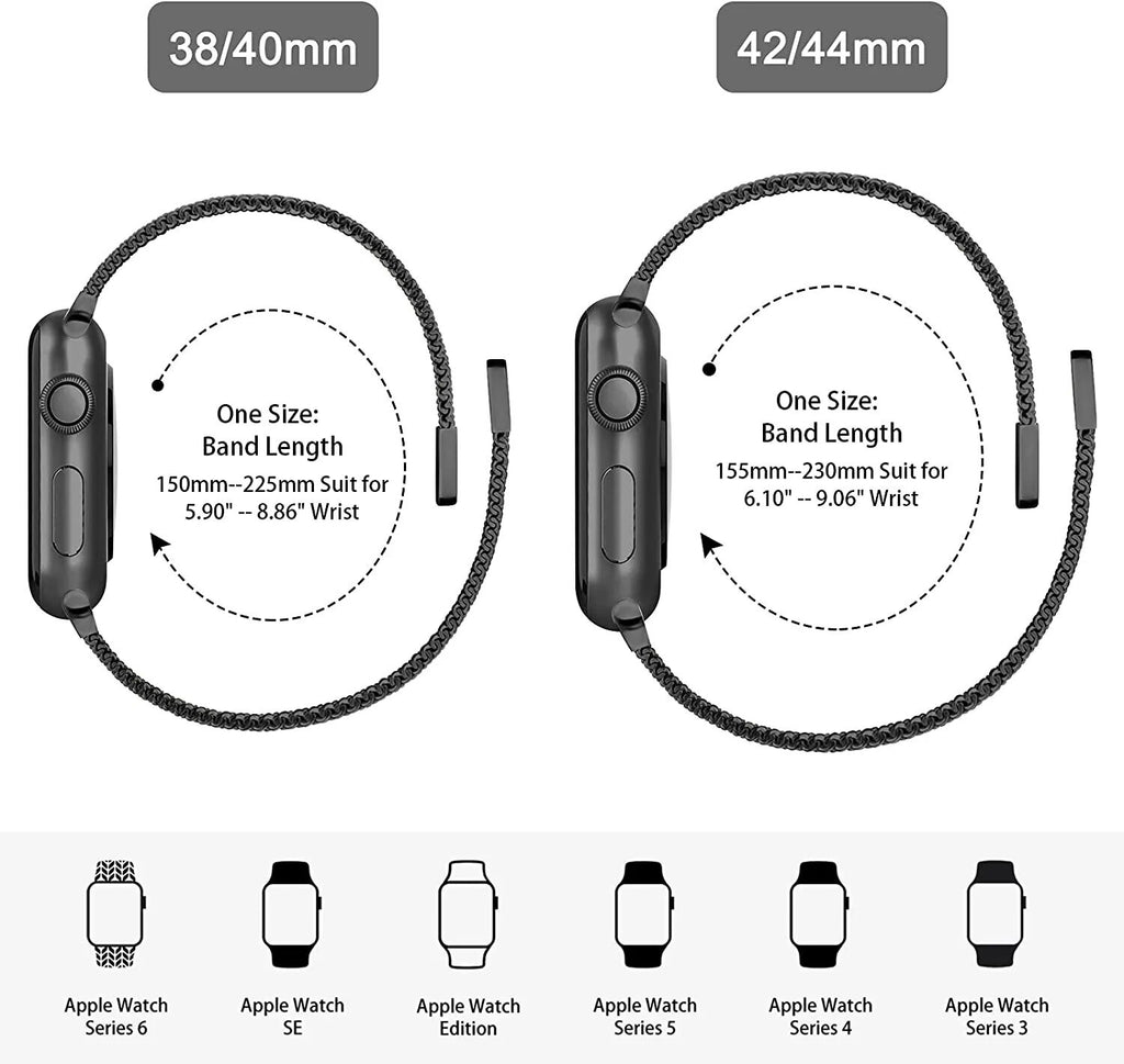 For Apple Watch Band Series Ultra 9 8 7 6 5 4 3 SE Stainless Steel Strap 42/44/45/49mm