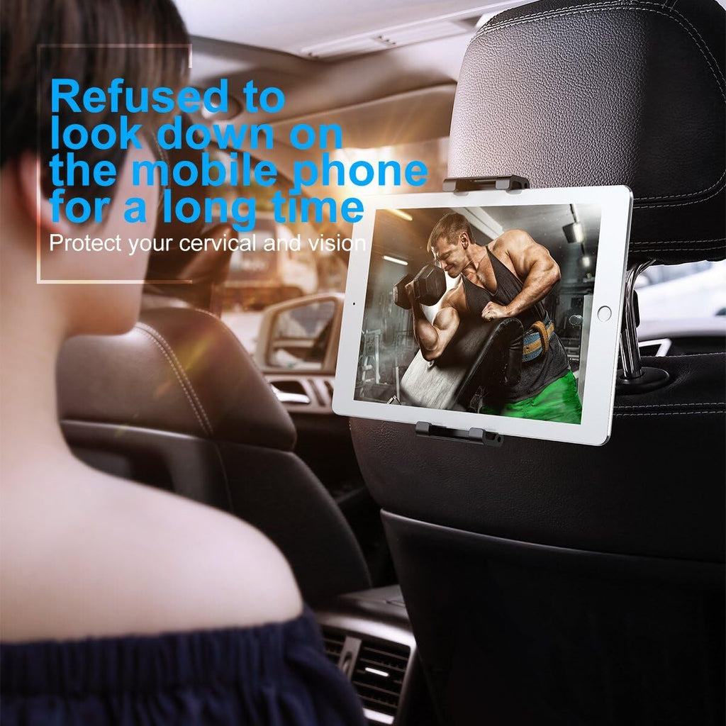 Baseus Car Back Seat Headrest 360Â° Mount Phone And Tablet Holder (Red)