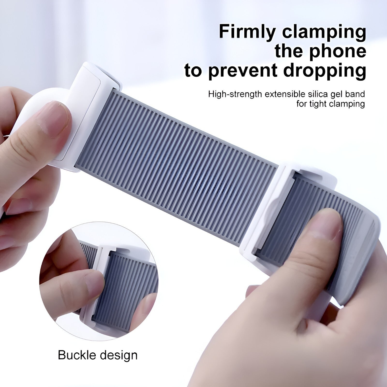 Baseus Aluminium Lazy Neck Phone Holder Hanging Mobile Tablet Support For Video Movie Watching (White)