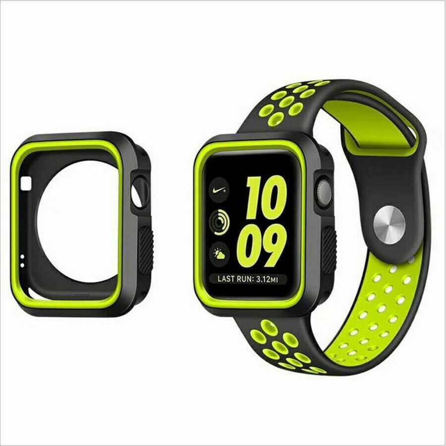 Apple Watch Case Series 9/8/7/6/5/4/3/2/1 Heavy Duty Protective Bumper Cover (41mm)