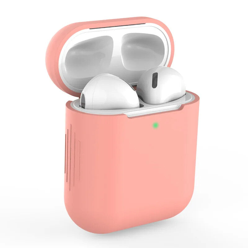 Apple Airpods Silicone Gel Case Shockproof Protective Cover Skin Case Airpods 1/2 (Royal Blue)
