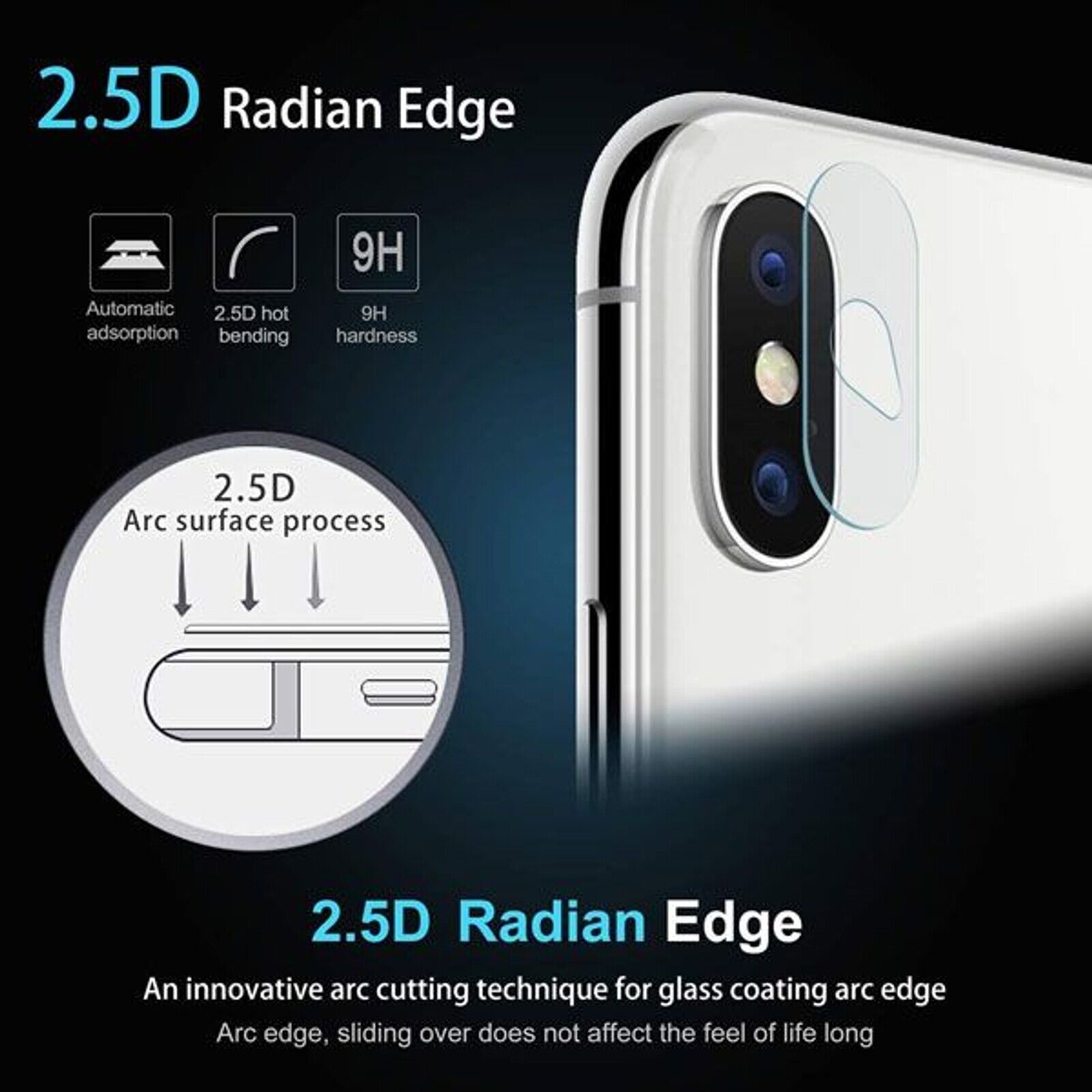 iPhone 8/SE2/SE3 Metal Ring Camera Lens Protector