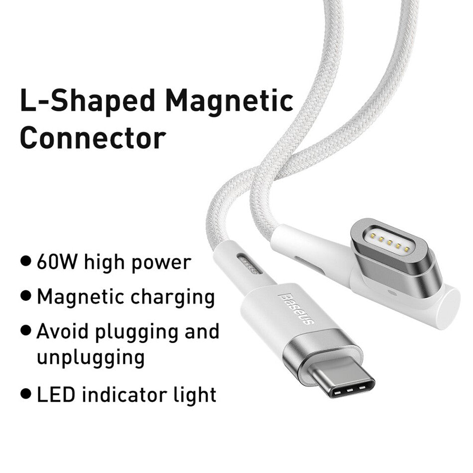 Baseus Type C To Magsafe 1 Charging Cable For MacBook Air/Pro USB-C Power Cord