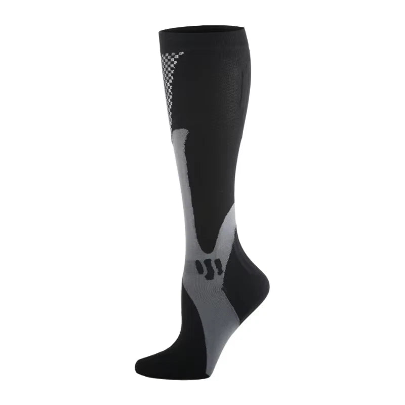 Winter Socks Work Sport Running Mid Calf Odor Resistant Cushion 3 Pairs Unisex (S, Black)
