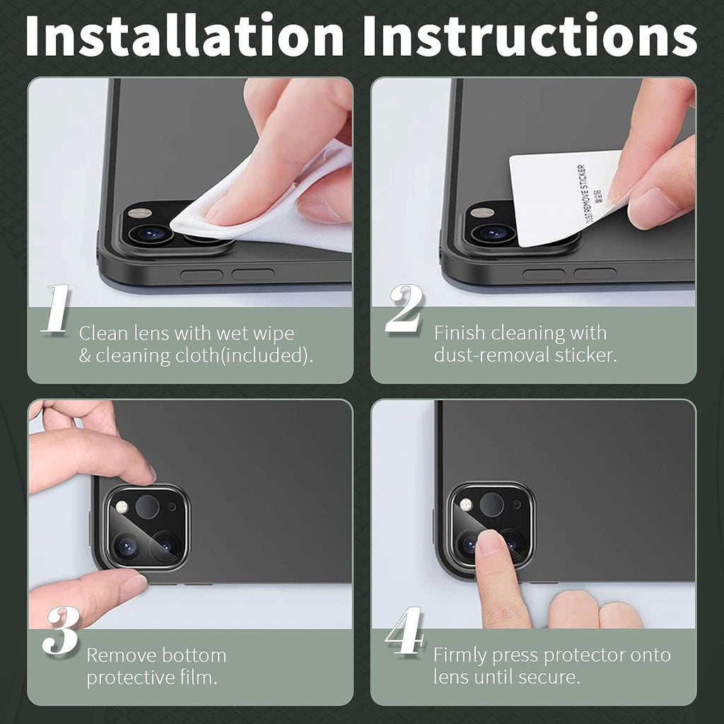 Nuglas Tempered Glass Camera Lens Protector Guard Film For iPhone 12