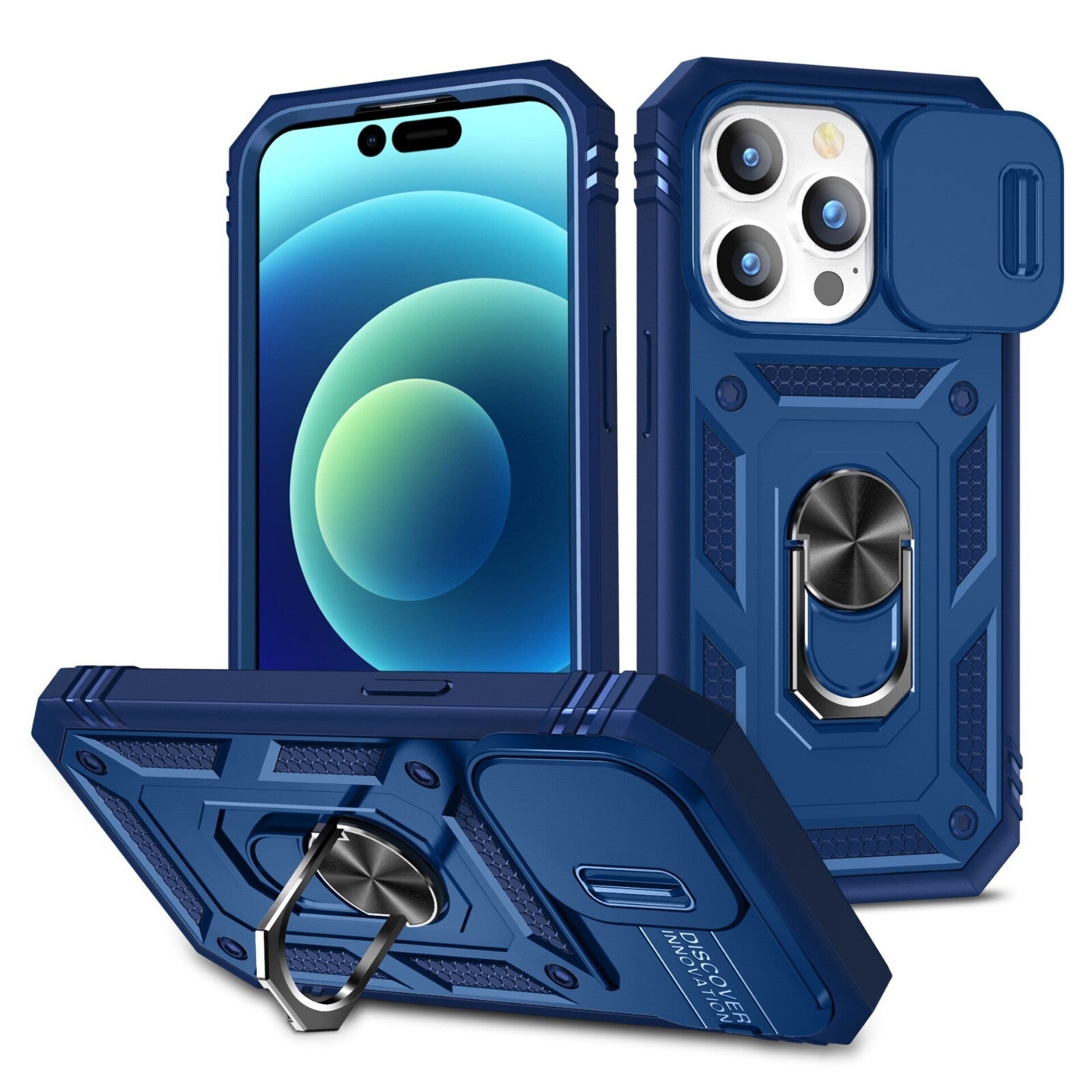 Lens Protector Shockproof Ring Case Cover For iPhone 14 Pro