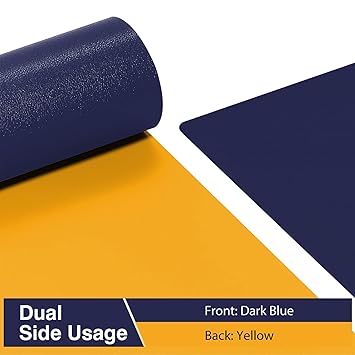 Mouse Pad Leather Waterproof Desk Pad Protector, Dual-Side Use (25x21cm)