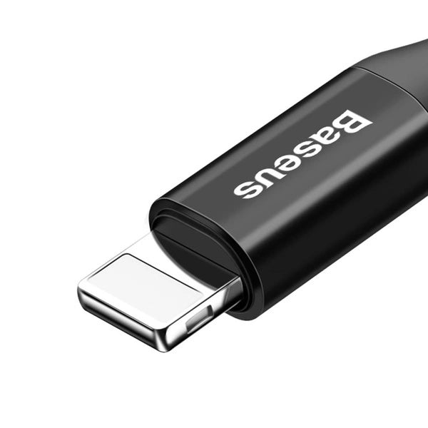 Baseus USB To Lightning Cable Nylon Charging Cable Charger Data Coiled Spiral For iPhone iPad