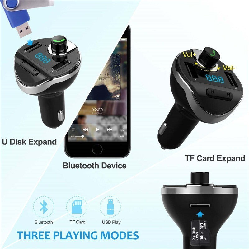 USAMS USB Fast Charging Car Charger QC 3.0 PD Type C Cigarette Lighter Adapter